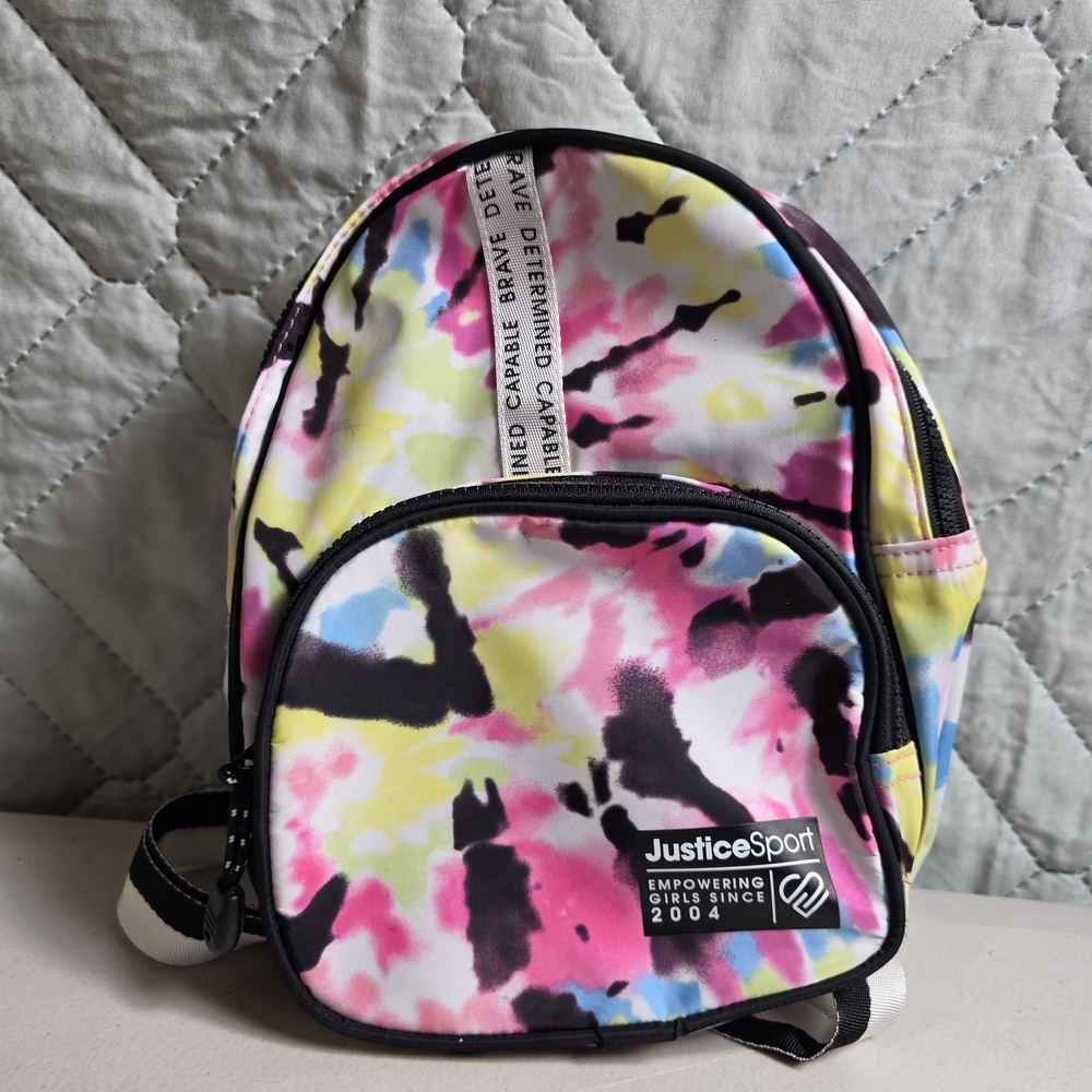 Justice Mini Sports Bag Tye Dye Multi-Color
10" Backpack - Picture 5 of 6